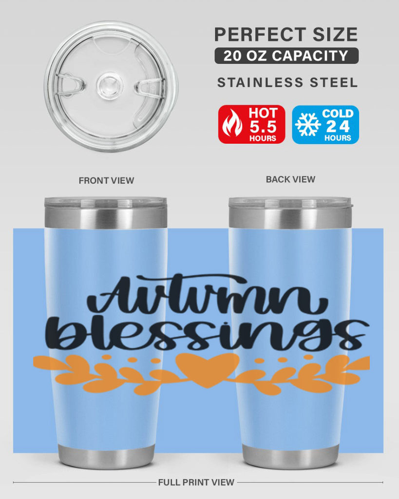 Autumn Blessings 472#- fall- Tumbler