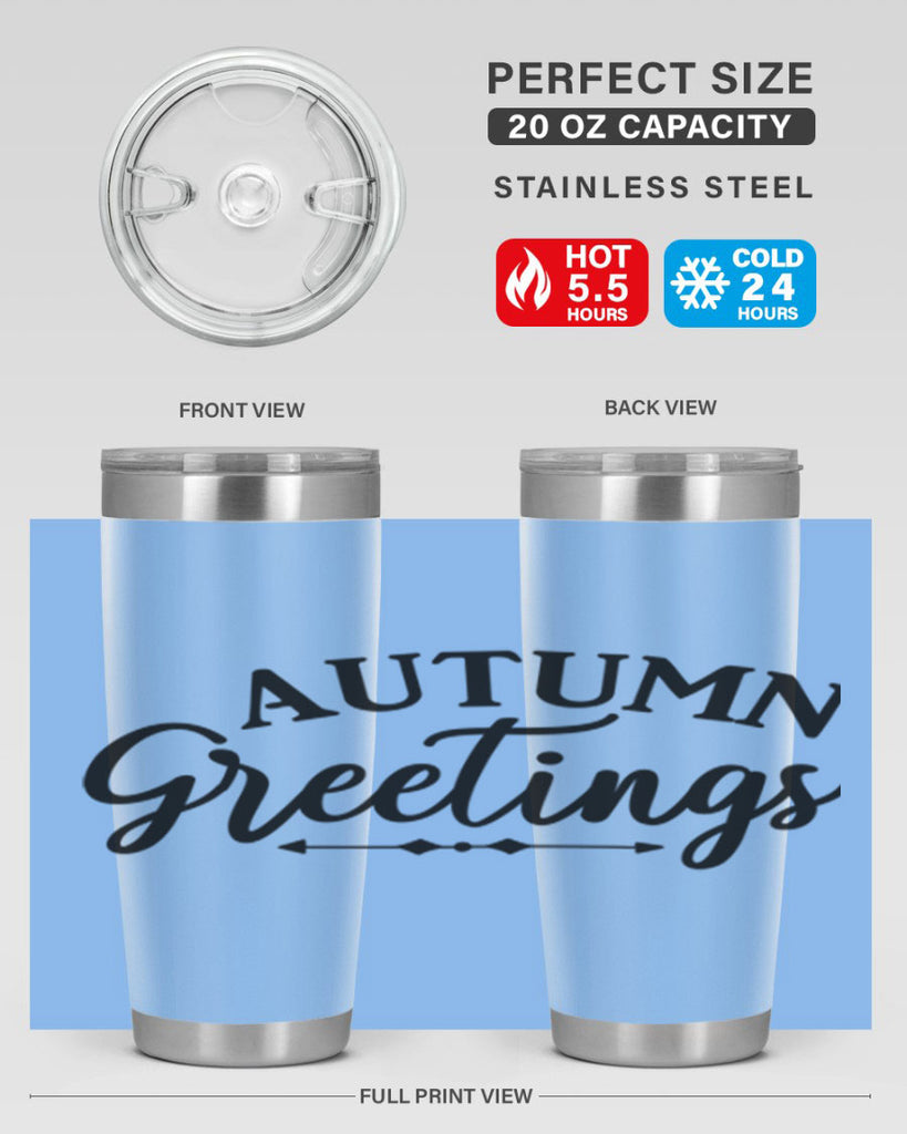 Autumn Greetings 16#- fall- Tumbler