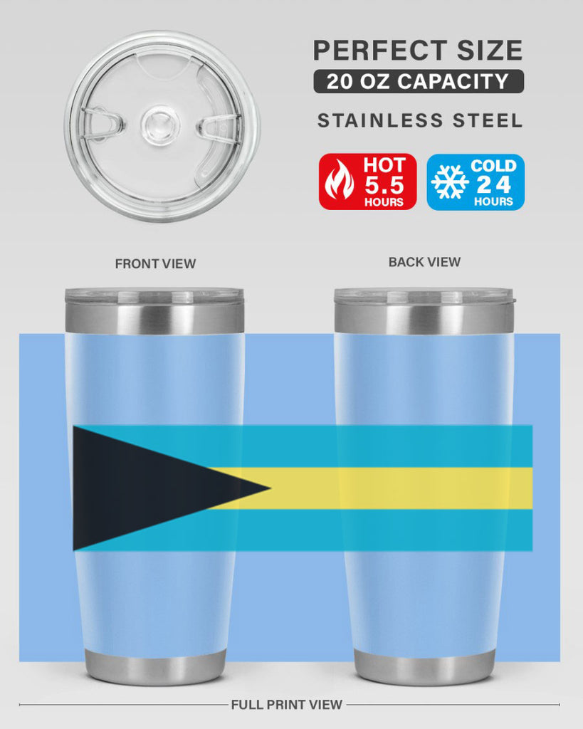 Bahamas 186#- world flags- Tumbler