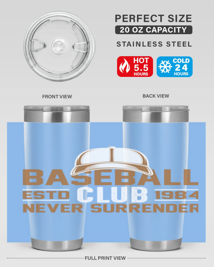 Base 1447#- baseball- Tumbler