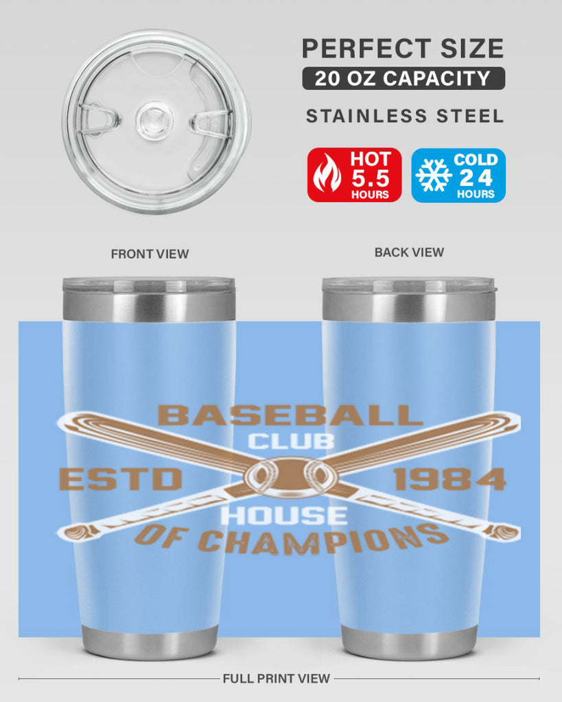 Baseball 1443#- baseball- Tumbler