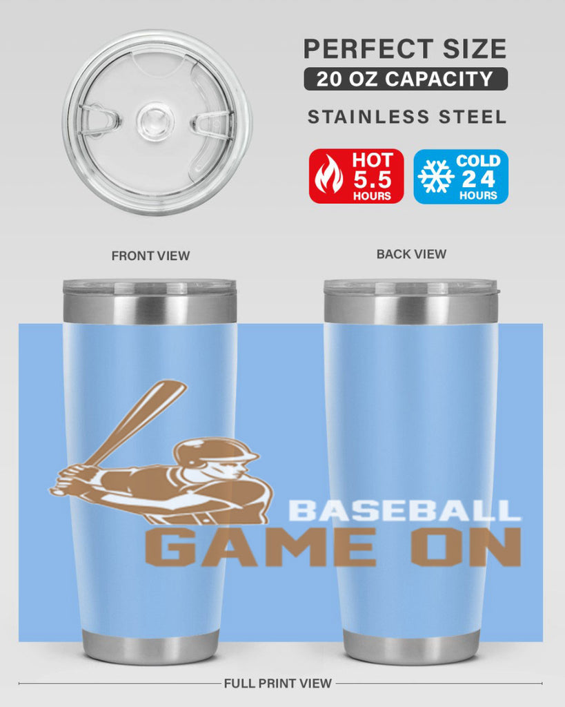 Baseball game 1446#- baseball- Tumbler