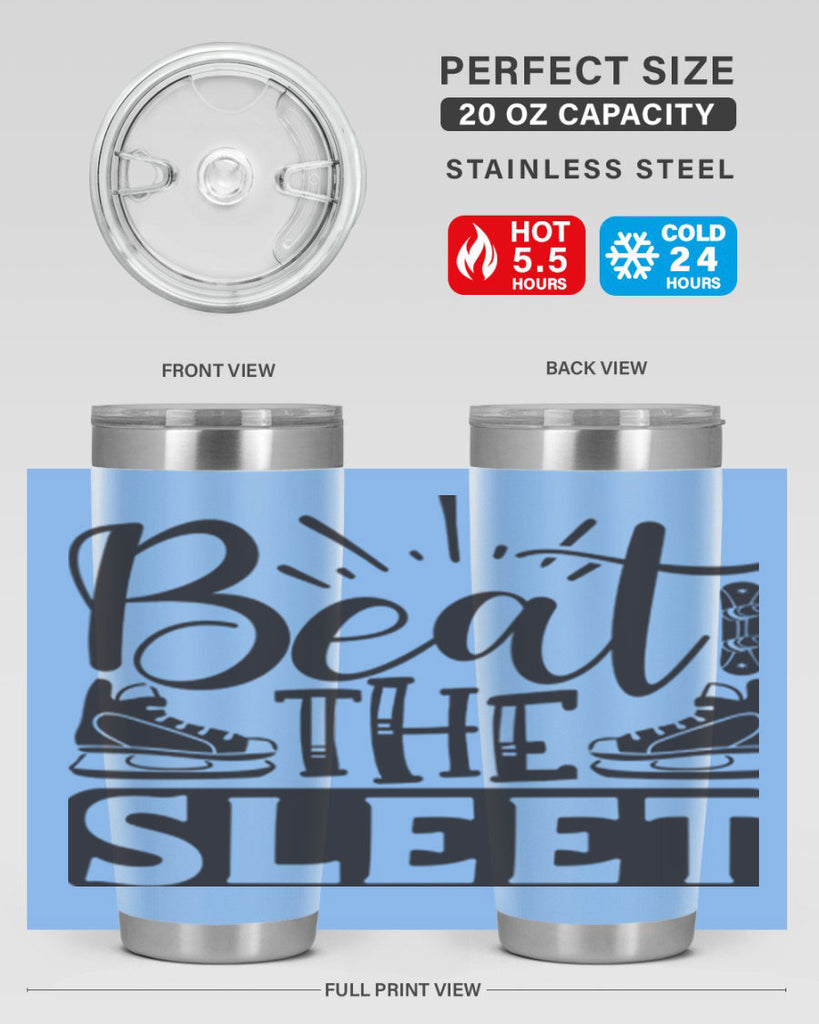 Beat the sleet 24#- winter- Tumbler