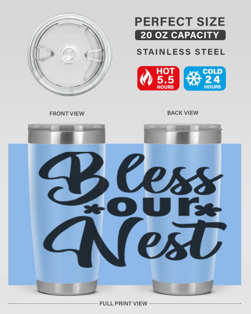 Bless our nest  design 70#- spring- Tumbler