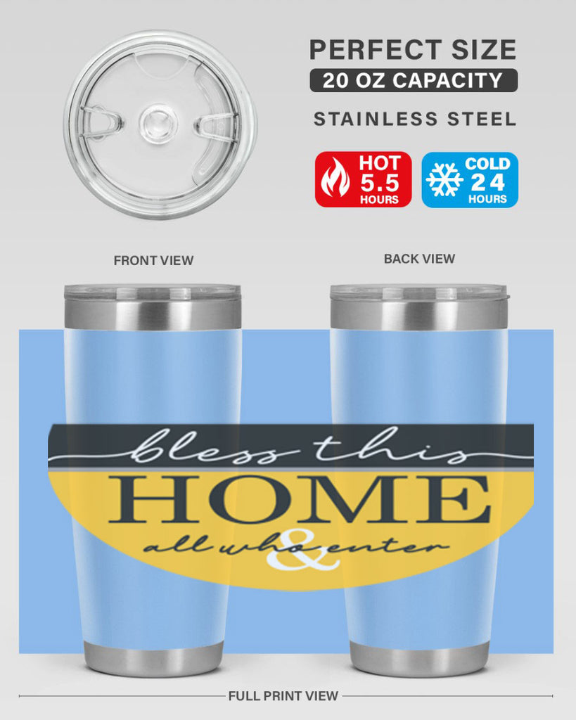 Bless this Home and all57#- spring- Tumbler