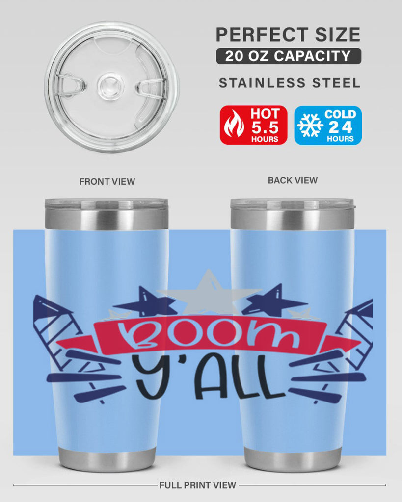 Boom Yall Style 146#- Fourt Of July- Tumbler