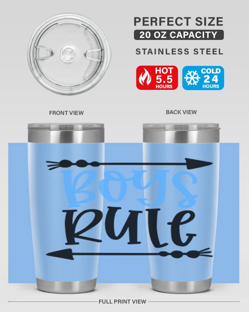 Boys Rule Style 108#- baby- tumbler