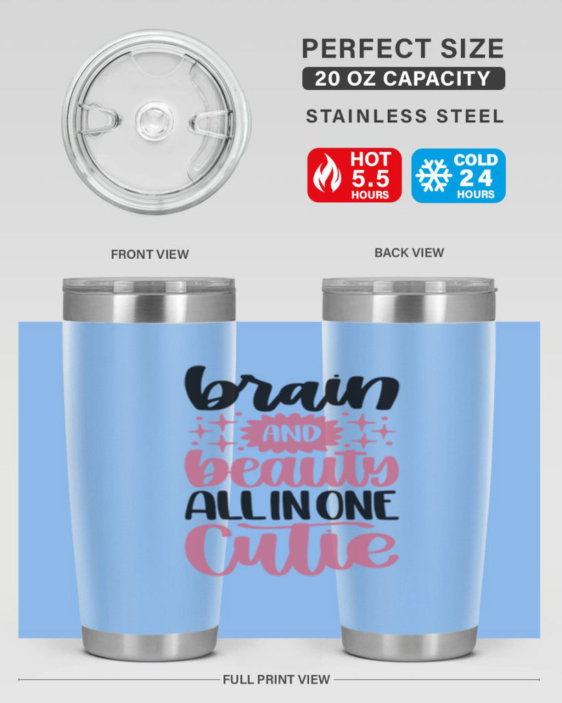 Brain And Beauty All In One Style 126#- make up- Tumbler