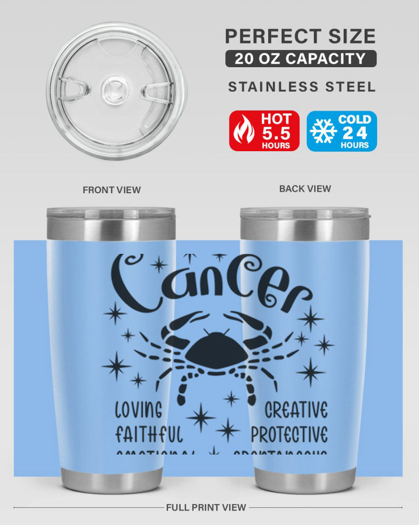 Cancer 144#- zodiac- Tumbler