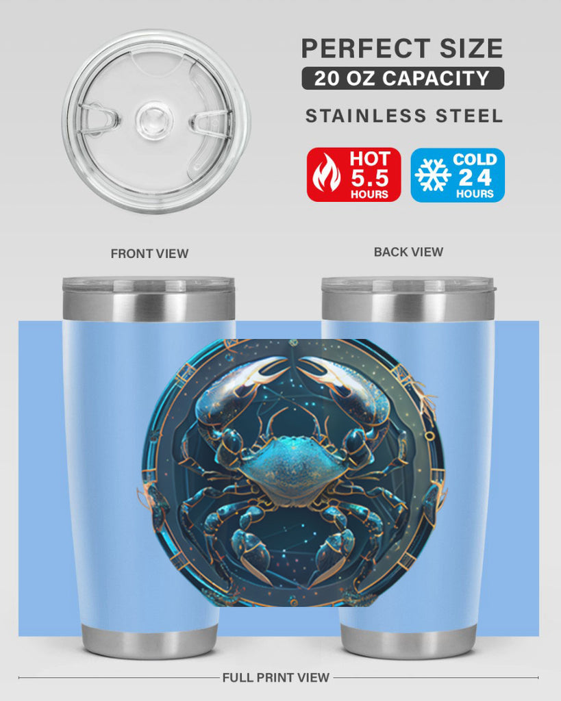 Cancer 147#- zodiac- Tumbler