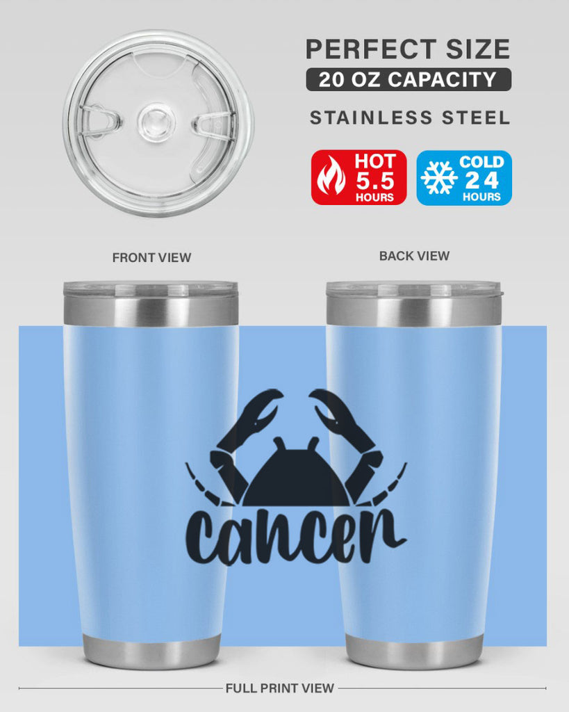 Cancer 156#- zodiac- Tumbler