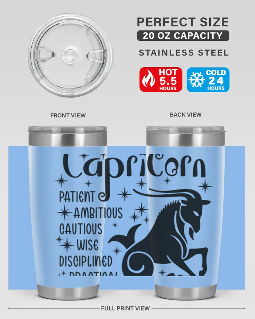 Capricorn 182#- zodiac- Tumbler