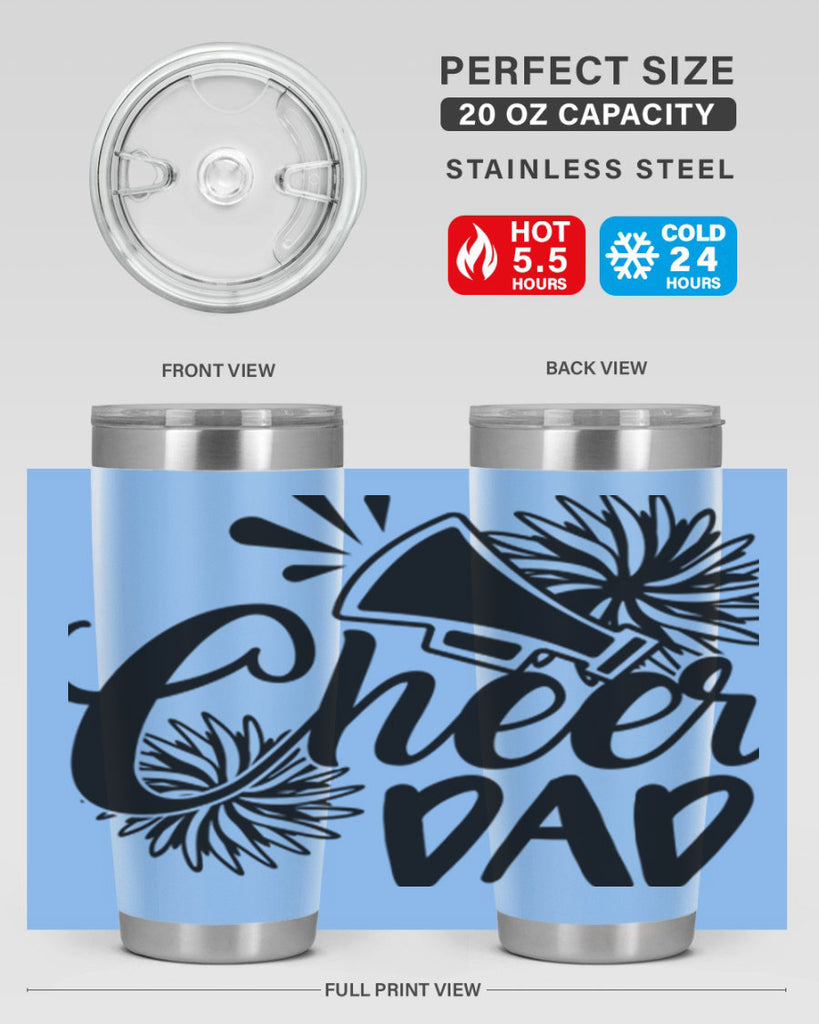 Cheer dad 1391#- cheer- Tumbler