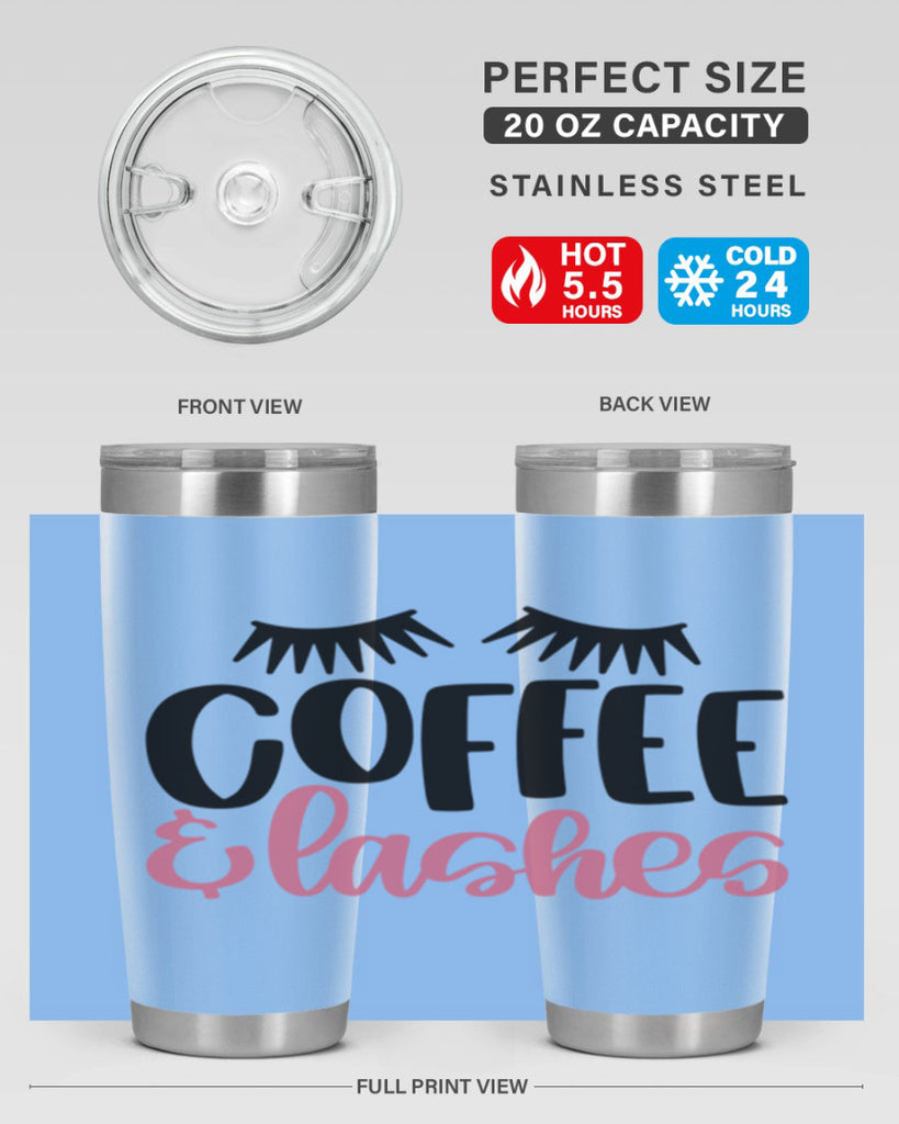 Coffee Lashes Style 110#- make up- Tumbler