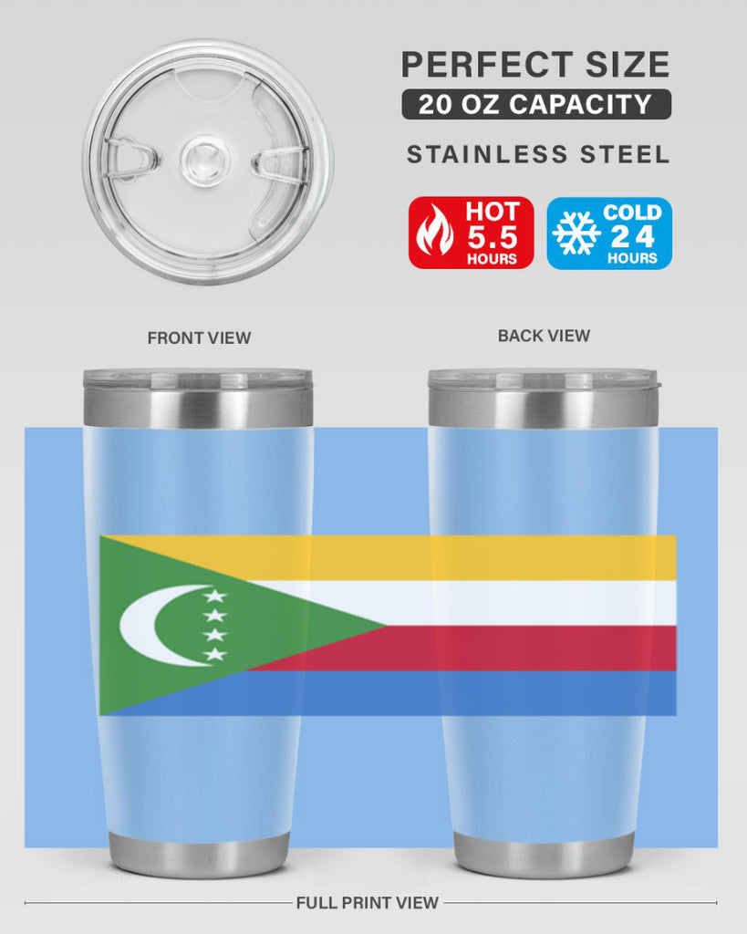 Comoros 160#- world flags- Tumbler