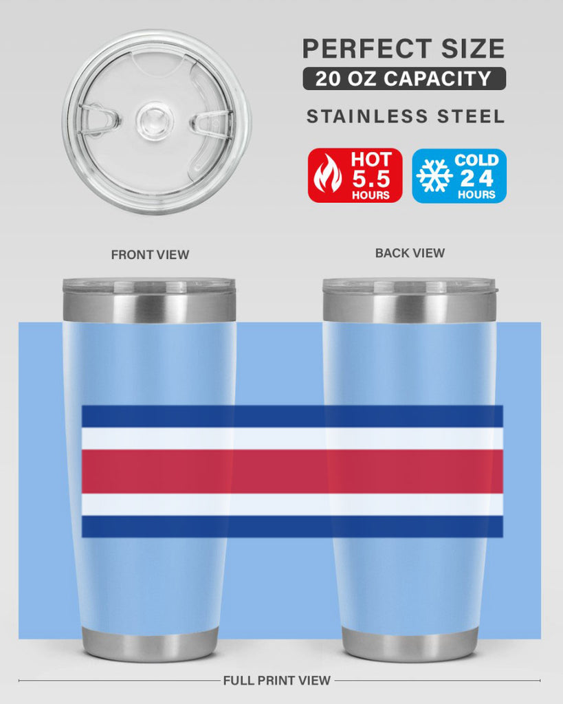 Costa Rica 157#- world flags- Tumbler