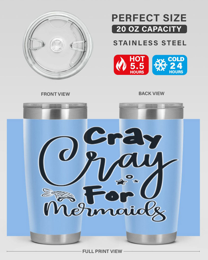 Cray Cray For Mermaids 88#- mermaid- Tumbler