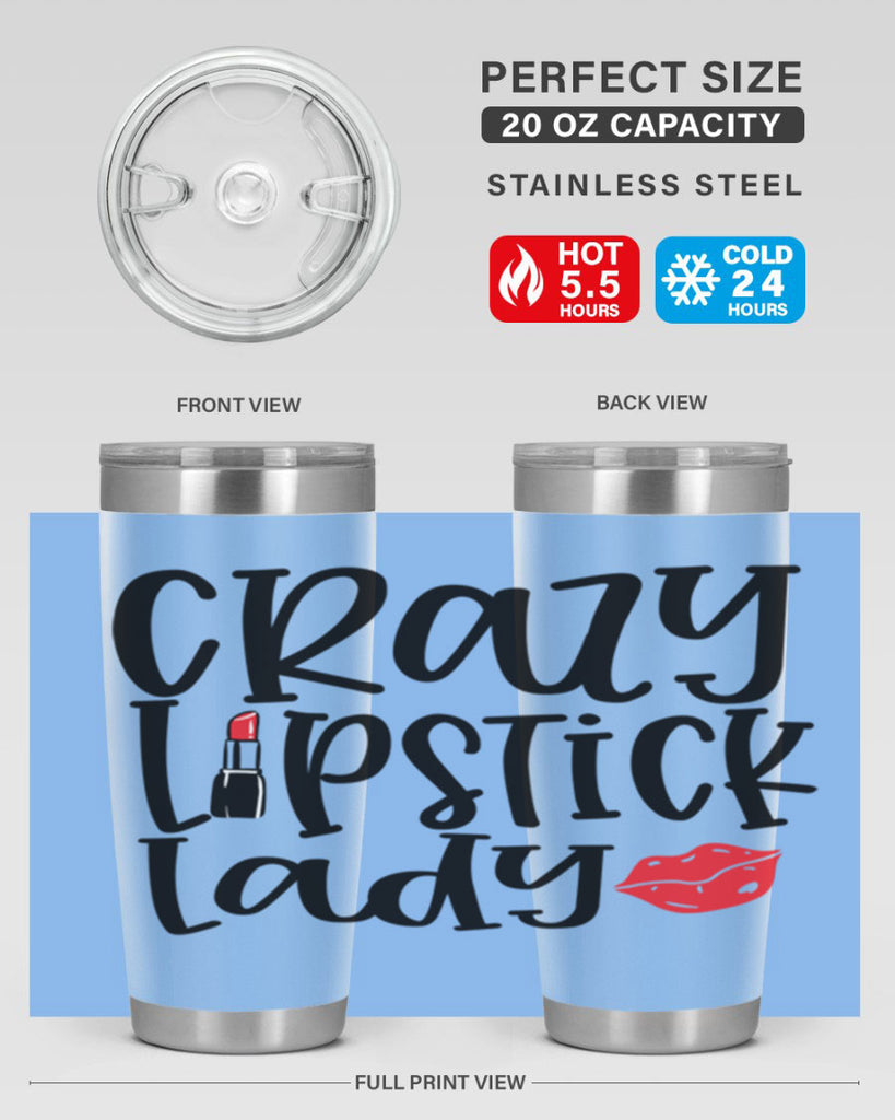 Crazy Lipstick Lady Style 240#- make up- Tumbler