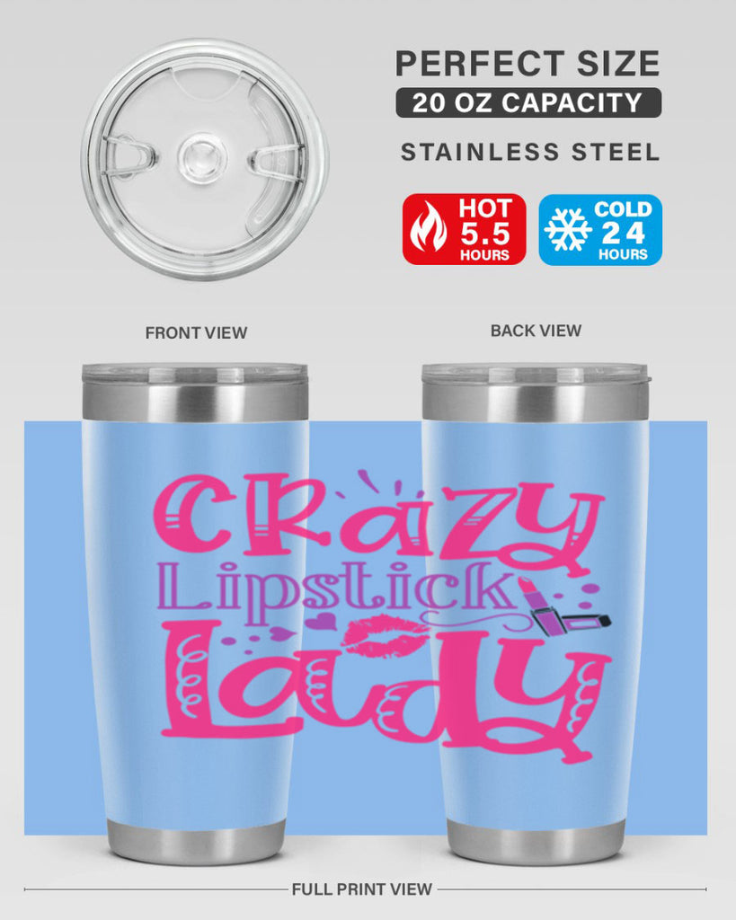 Crazy Lipstick Lady Style 241#- make up- Tumbler