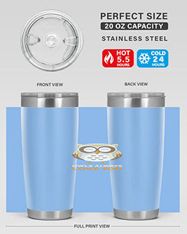 Cute Owl Always Love You A TurtleRabbit 3#- owl- Tumblers