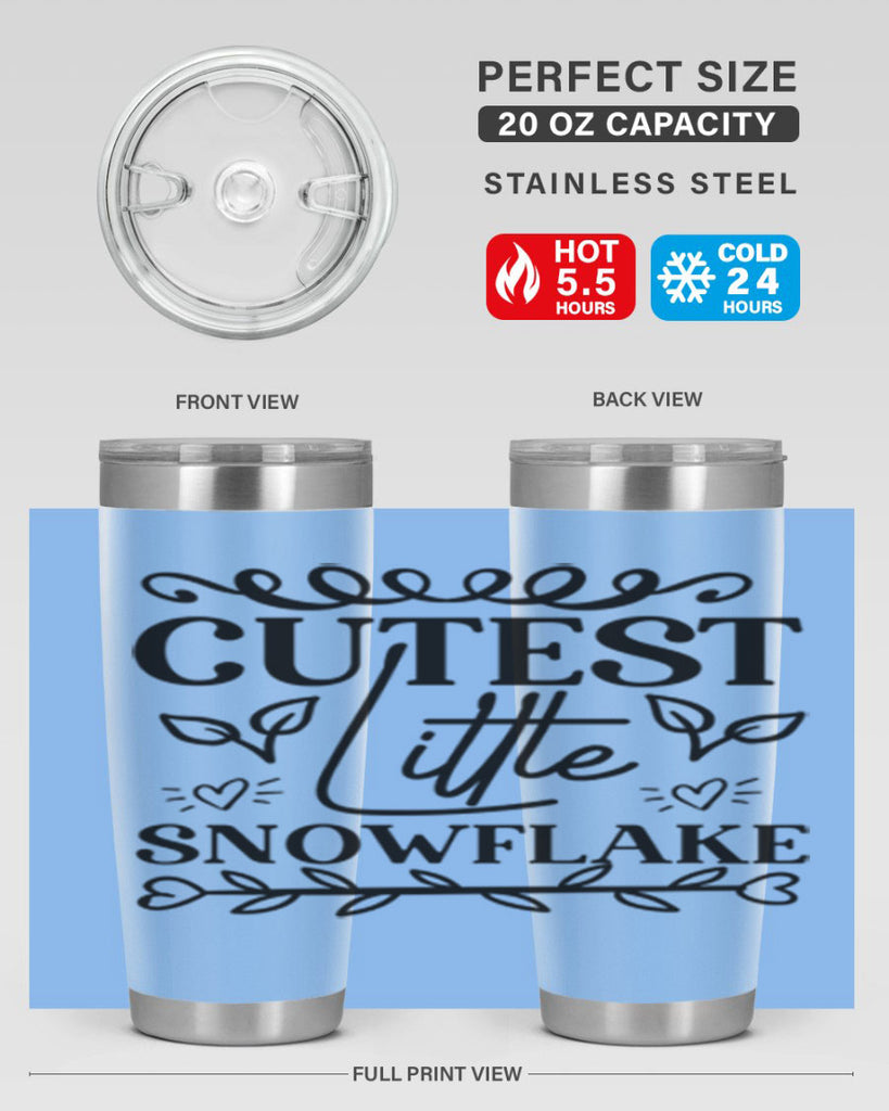 Cutest Little Snowflake 88#- winter- Tumbler