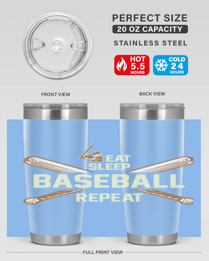 Eat 1285#- baseball- Tumbler