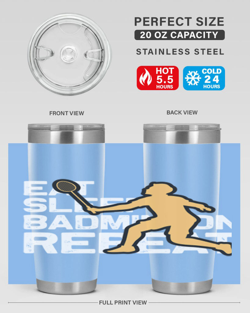 Eat 1286#- badminton- Tumbler