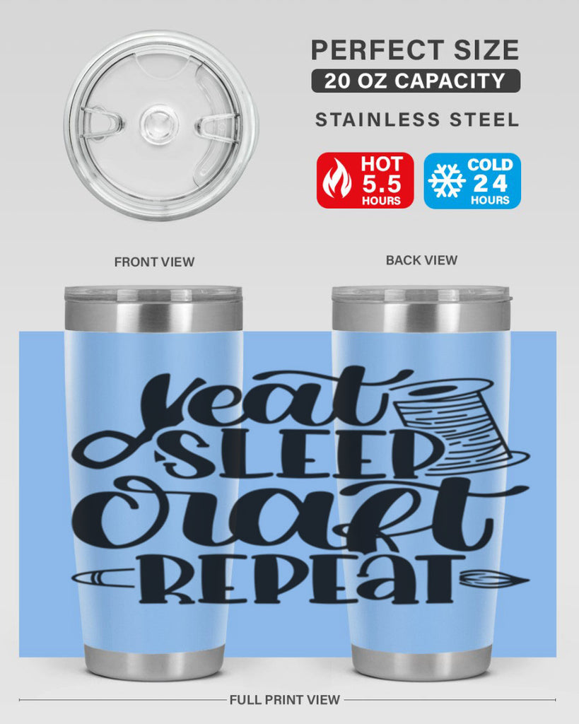 Eat Sleep Craft Repeat 29#- crafting- Tumbler