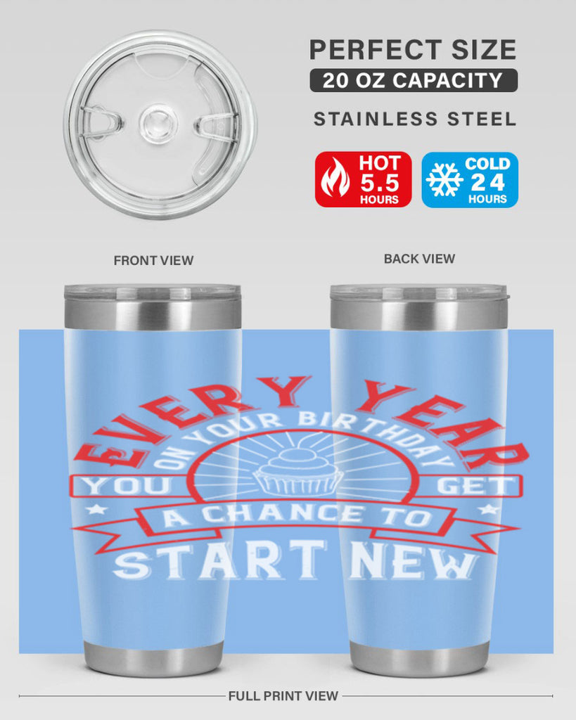 Every year on your birthday you get a chance to start new Style 86#- birthday- tumbler