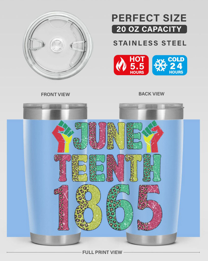 Fist Juneteenth Since 1865 Design Png 10#- Juneteenth- tumbler