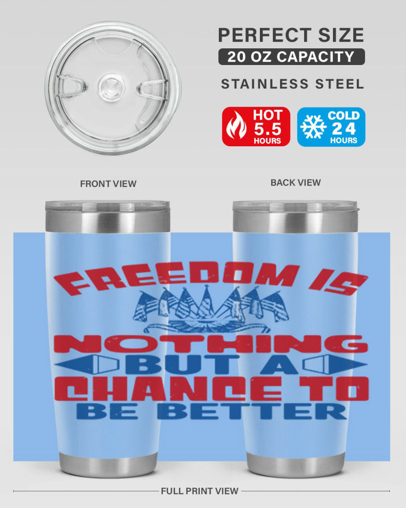 Freedom is nothing Style 6#- Fourt Of July- Tumbler