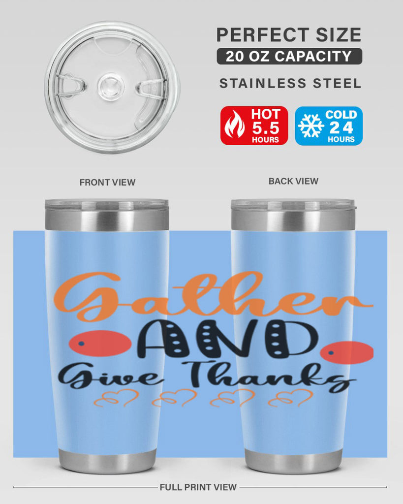 Gather And Give Thanks 188#- fall- Tumbler