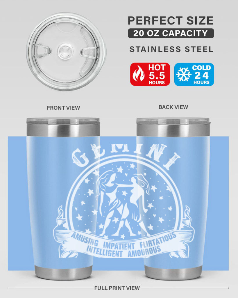 Gemini 10#- zodiac- Tumbler