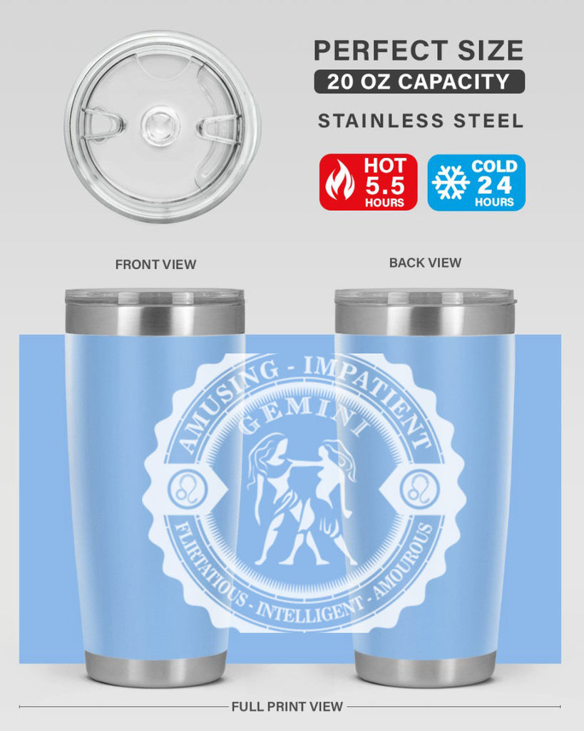 Gemini 12#- zodiac- Tumbler