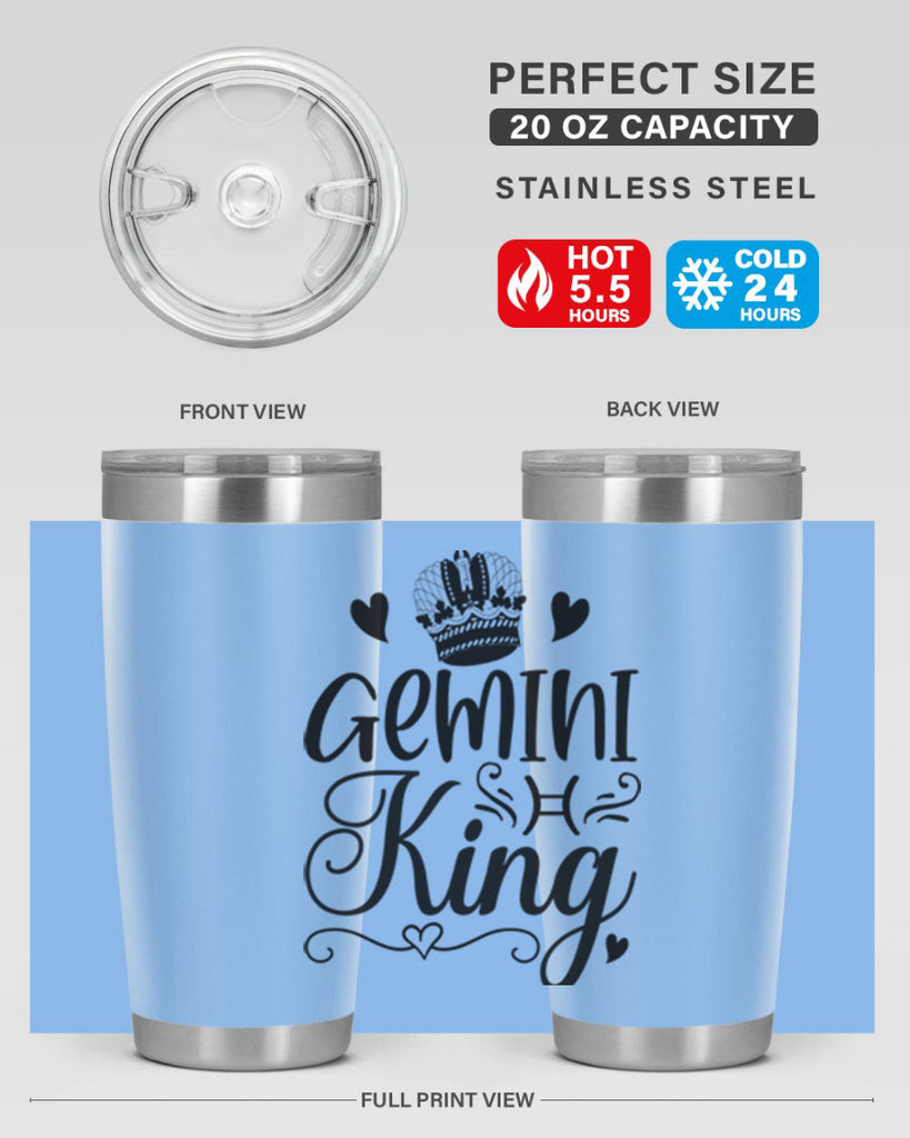 Gemini king 228#- zodiac- Tumbler