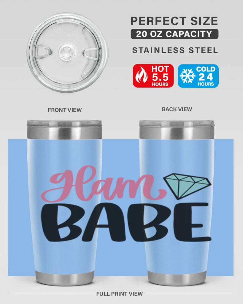 Glam Babe Style 98#- make up- Tumbler