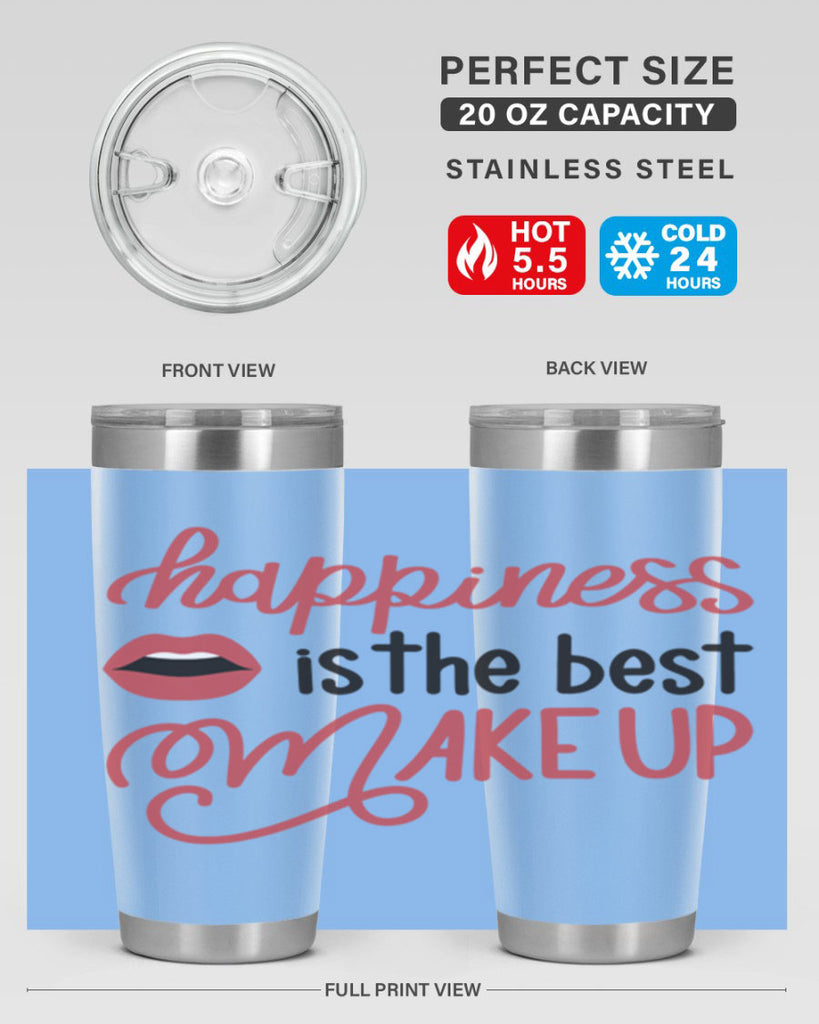 Happiness is the Best Makeup Style 94#- make up- Tumbler