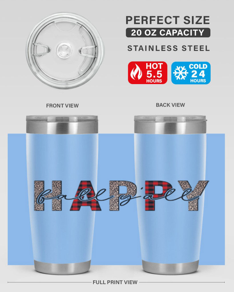Happy Fall Y all 228#- fall- Tumbler