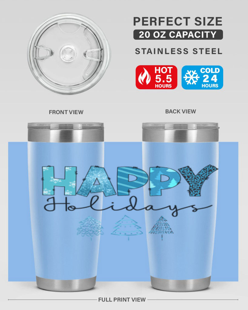 Happy Holidays 140#- winter- Tumbler