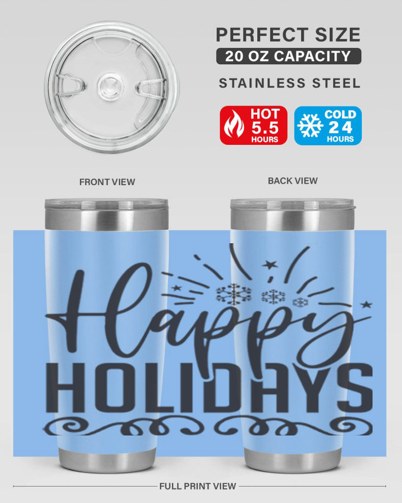 Happy holidays 137#- winter- Tumbler