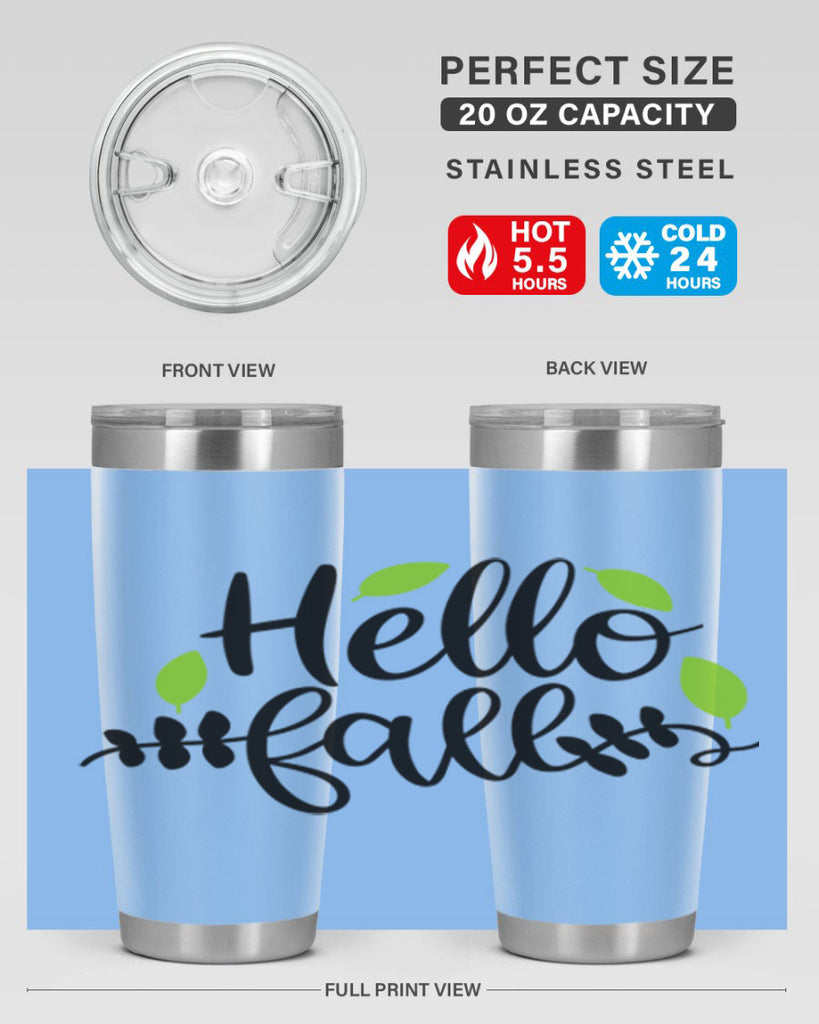 Hello Fall 283#- fall- Tumbler