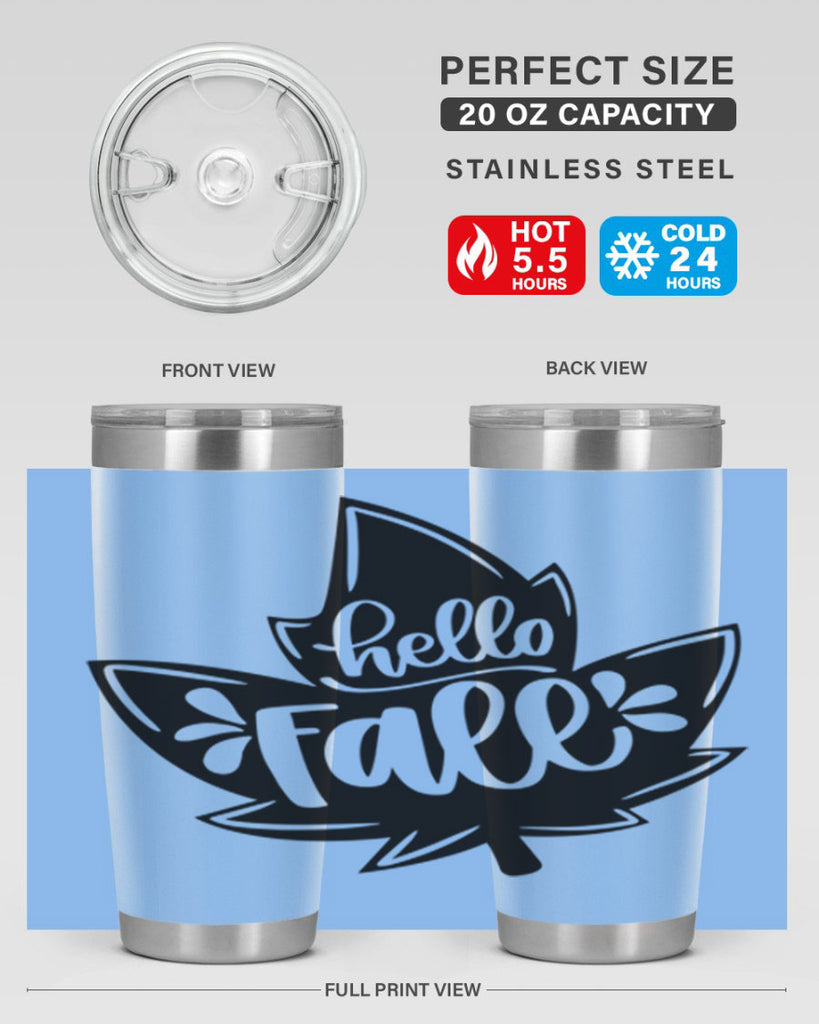 Hello Fall 494#- fall- Tumbler