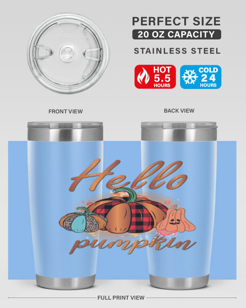 Hello Pumpkin 284#- fall- Tumbler