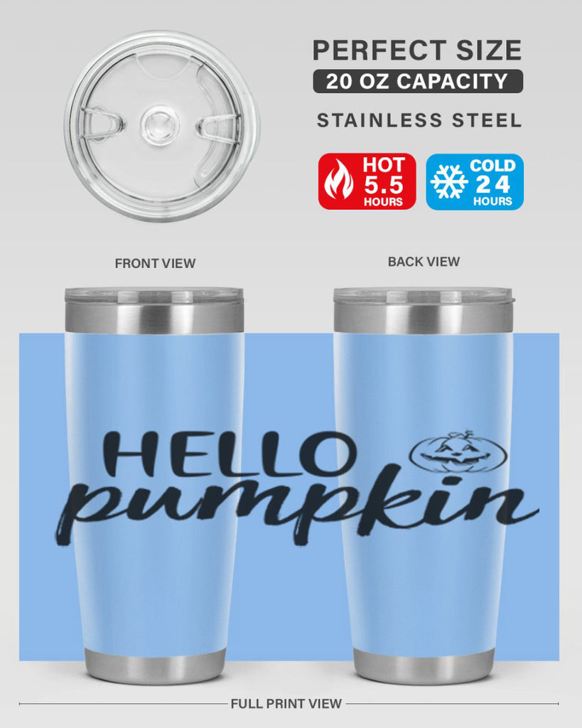 Hello Pumpkin 286#- fall- Tumbler