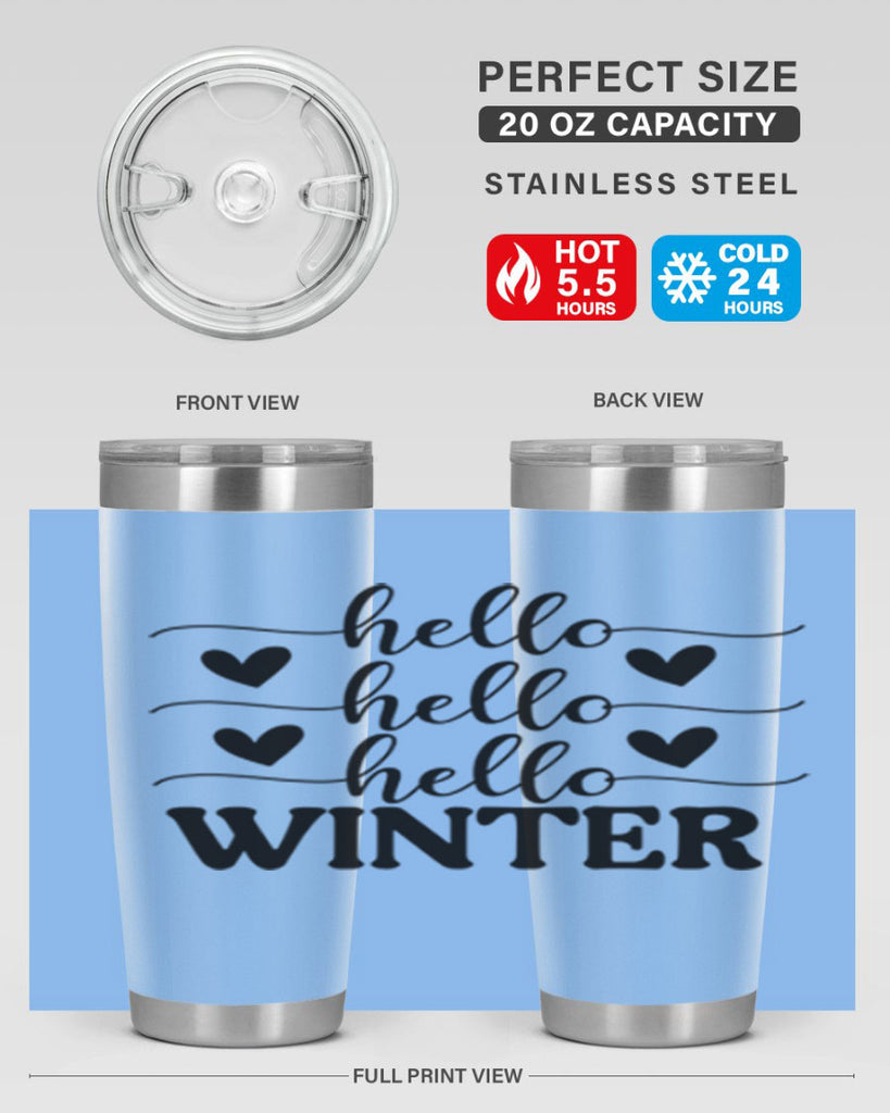 Hello Winter 167#- winter- Tumbler