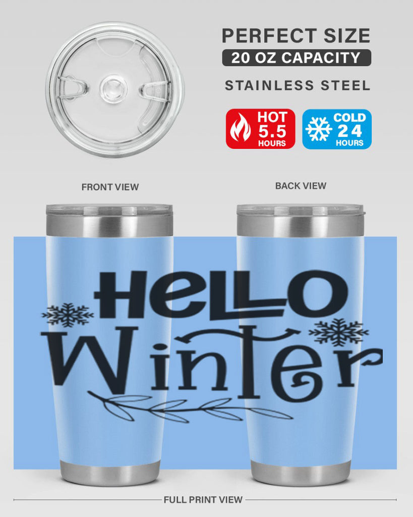 Hello Winter 168#- winter- Tumbler