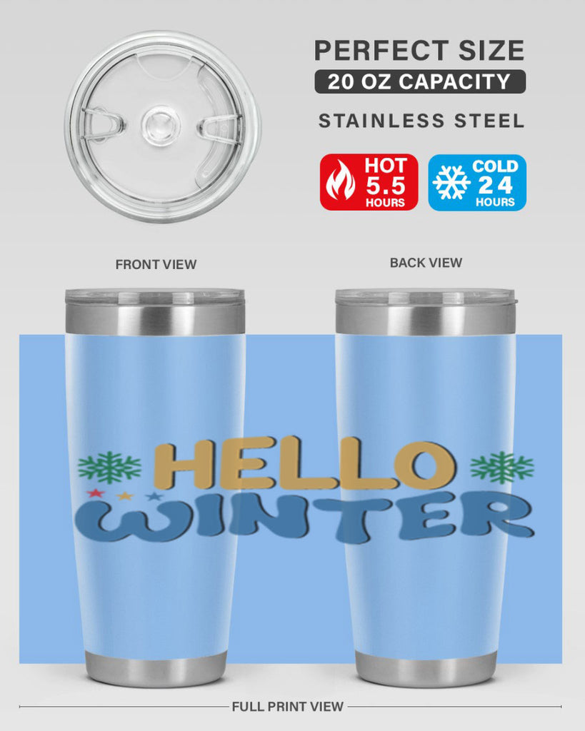 Hello Winter 181#- winter- Tumbler