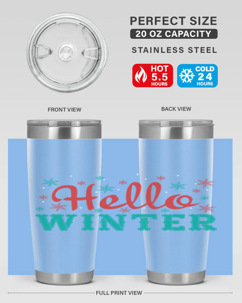 Hello Winter 182#- winter- Tumbler