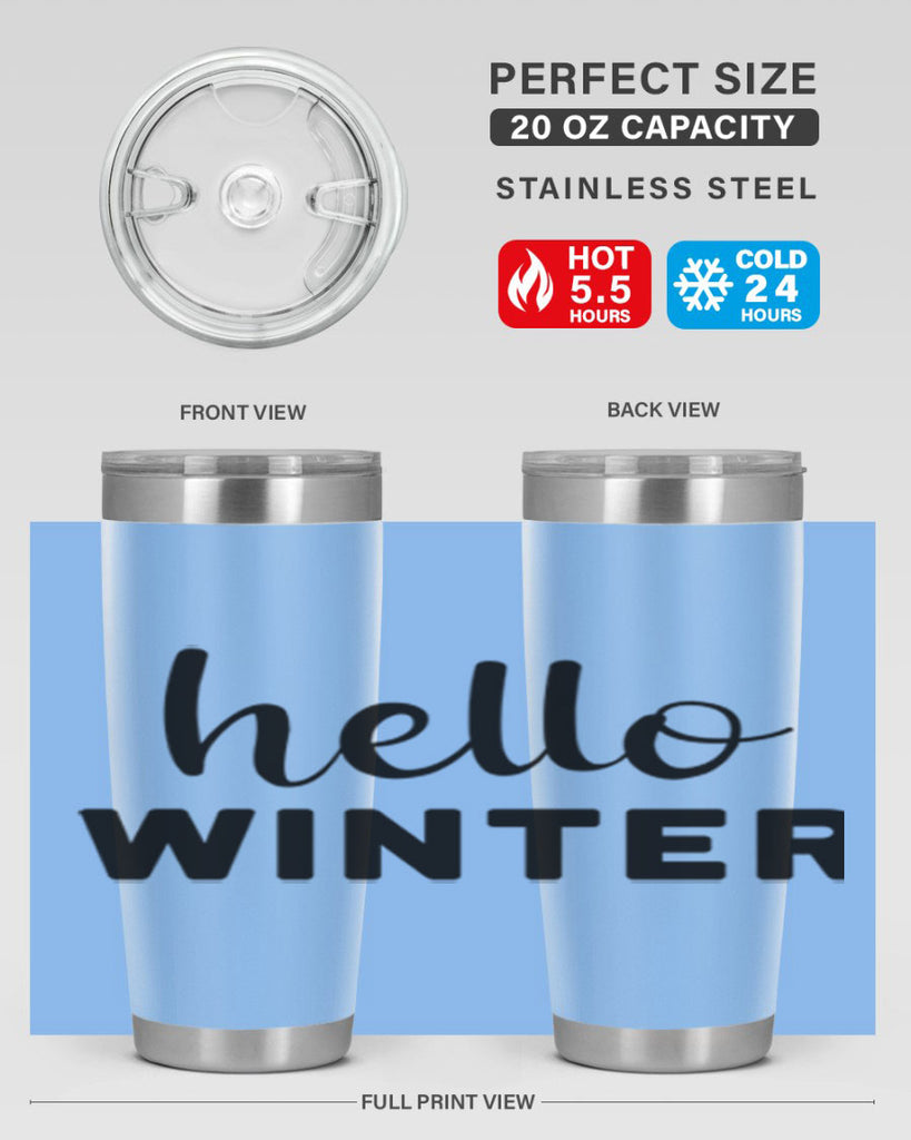 Hello Winter 186#- winter- Tumbler