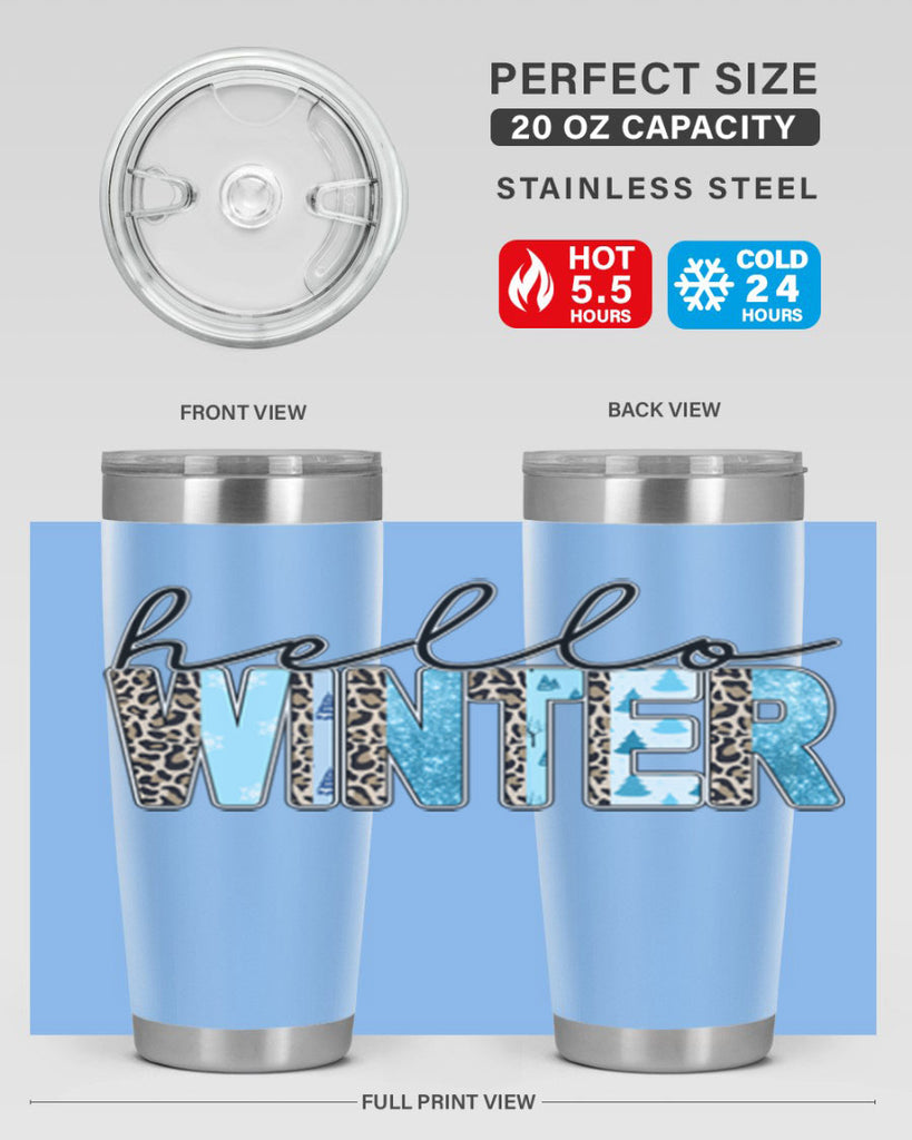 Hello Winter 189#- winter- Tumbler